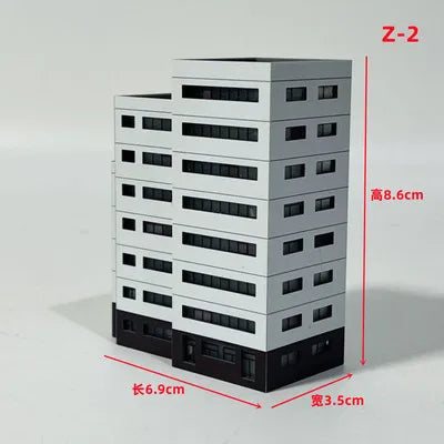 Architecture 1:300 ABS Building Scene Plastic Assembly Model Train Layout Design Materials - 4