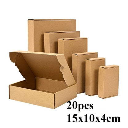 20/10PCS Corrugated Box Mailers,Brown Cardboard Shipping Box Corrugated Box Mailer Shipping Box Kraft Paper Packaging Box