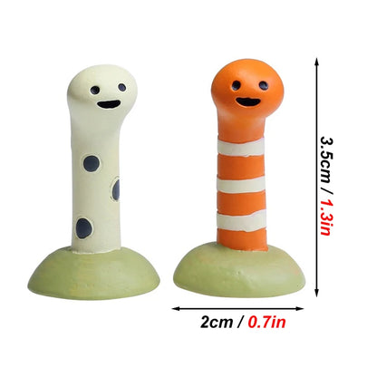 2 Pcs/set Aquarium Decor Accessories Cute Animal Bookshelf Decoration Home Decoration Landscaping Ornament Fish Tank Decorati