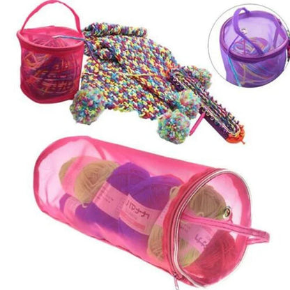1 PC，Portable Yarn Storage Bag Hollow Mesh Knitting Wool Yarn Bags Crochet Yarn Handbag Organizer Weave Tools Sewing Accessor