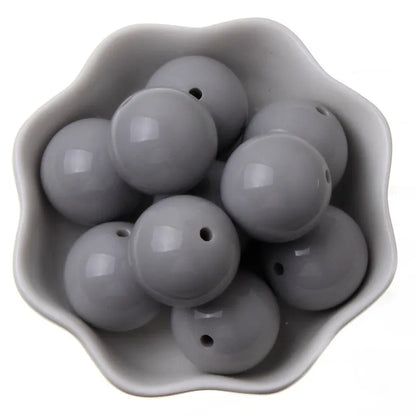 6/8/10/12/14/16/18/20mm Bubblegum Colorful Spacer Beads Round Loose Acrylic Beads For Diy Bracelet Necklace Jewelry Making