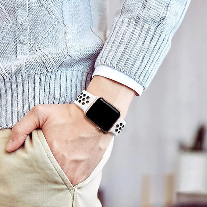Sport Strap for Apple Watch Band 46mm 44mm 40mm 42-38-41mm 45mm Breathable Bracelet iWatch Series 10 9 8 7 6 SE 5 3 Ultra 2 4