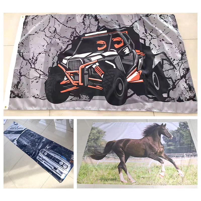 Custom Flags And Banner Flying Hanging Any Size Logo Free Design Advertising Polyester Customized Printed Decoration