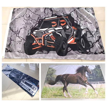 Custom Flags And Banner Flying Hanging Any Size Logo Free Design Advertising Polyester Customized Printed Decoration