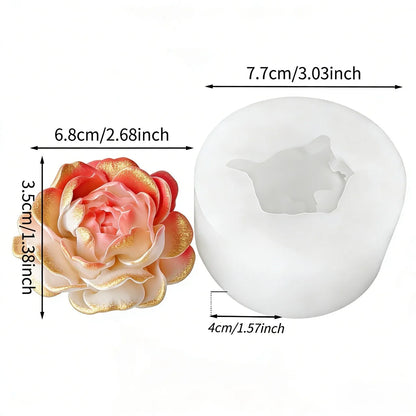 Lotus Flower Silicone Mold，For resin crafting - Suitable for candles、DIYCrafts、Valentine's Day、Mother's Day、Christmas Decorat