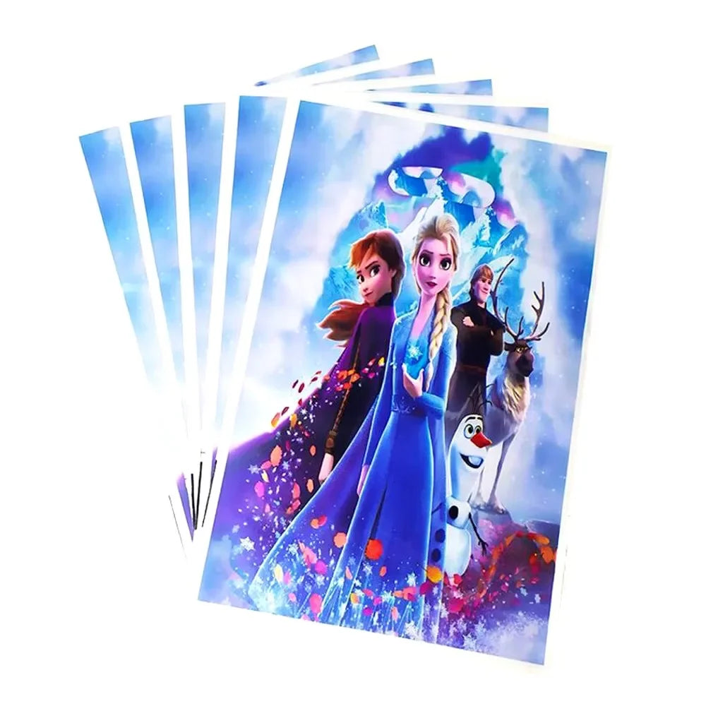 Frozens Princess Party Favors Includes Slap Bracelets Stickers Blowouts Gifts Bag for Girls Anna Elsa Birthday Party Decor Gi