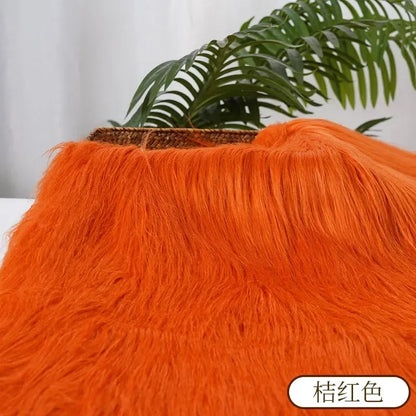25x45cm 9cmPile Faux Fur Fabric For Sewing Doll Toy Beard Hair DIY Patchwork Material Accessories Home Decoration Cosplay Fab