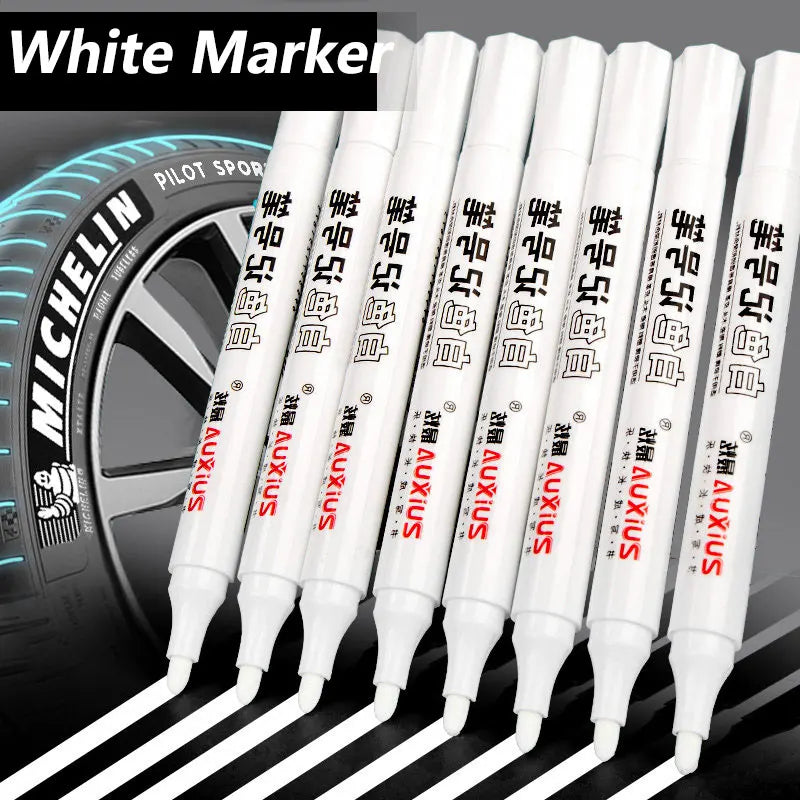 1/3/5 Pcs White Marker Pens 2.0mm Oily Waterproof White Gel Pen DIY Graffiti Sketching Markers Stationery Wrting School Suppl