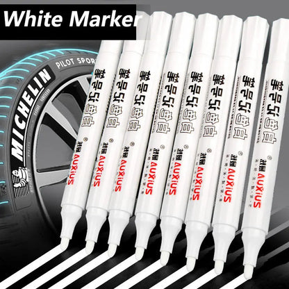 1/3/5 Pcs White Marker Pens 2.0mm Oily Waterproof White Gel Pen DIY Graffiti Sketching Markers Stationery Wrting School Suppl