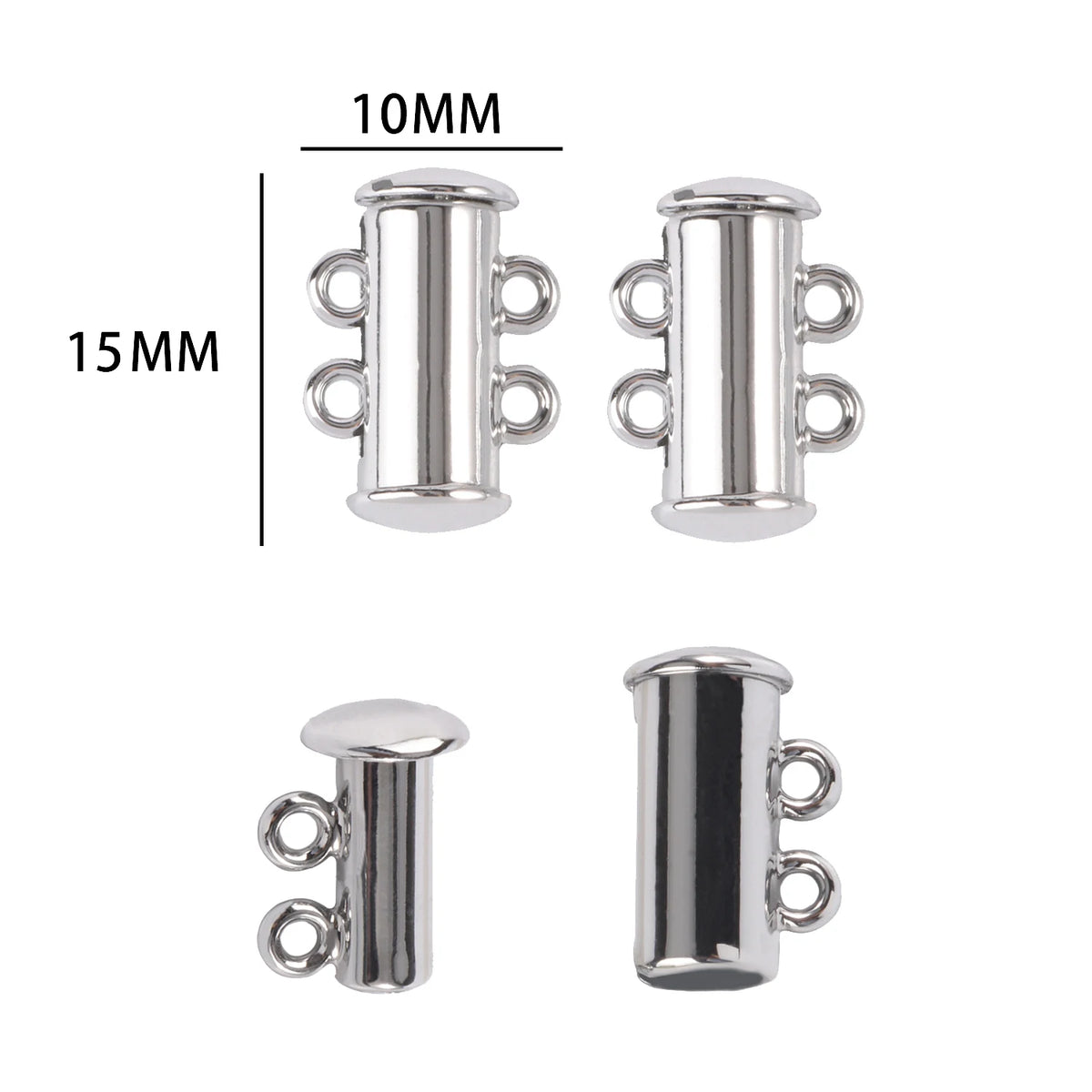 10-5Sets Stainless Steel Strong Magnetic Clasps Magnet End Clasp Connectors For Jewelry Making DIY Bracelet Necklace Accessor