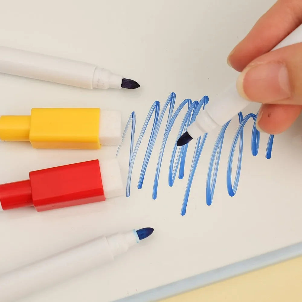 8 Colors Set Whiteboard Pens Bullet Tip Small Size No Magntic 8-24Pcs Whiteboard Dry Erase Markers Kids Graffiti Drawing Pens