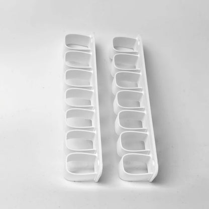 Two-Piece Wall-Mounted Tool Storage Rack - Garage Tool Rack, Suitable for Screwdrivers and Pliers - white-2pcs
