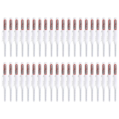 4-40Pcs White/Black/Blue/Red 45mm Deep Hole Marker Pens Long Nib Head Carpenter Pen Waterproof for Measuring Woodworking Offi
