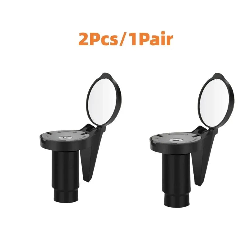 Bicycle Rear View Convex Mirror, 1PC Drop Bar Handlebar Mount Bike Back Sight Reflector, Lightweight Acrylic Lens Cycling Mir