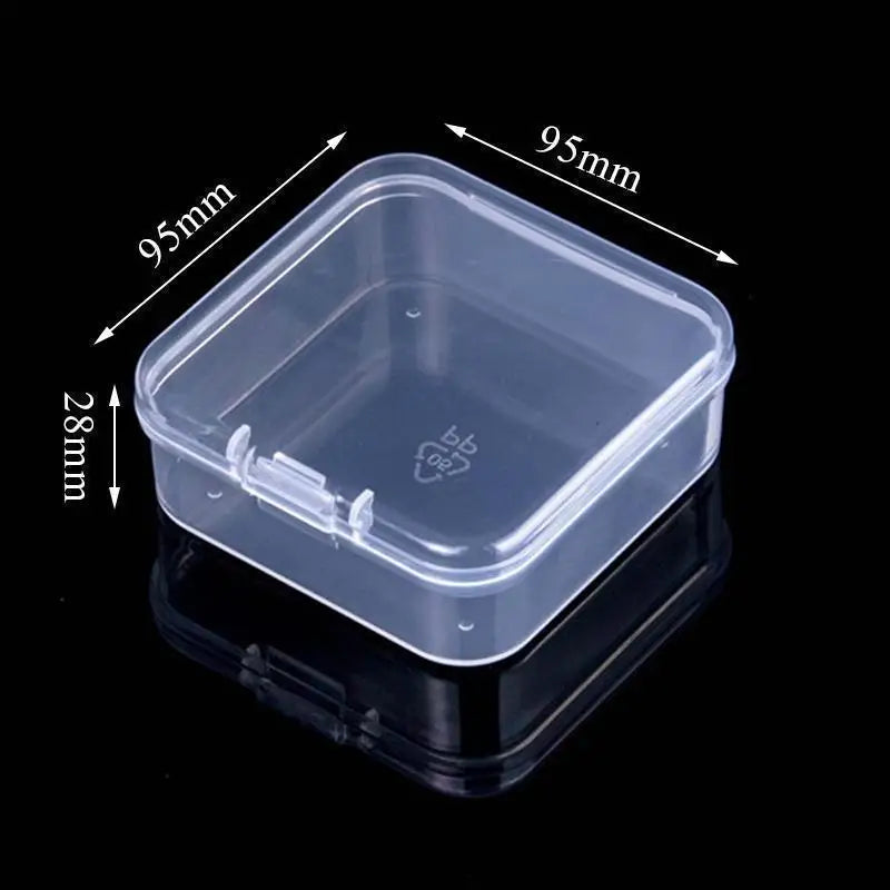 Mini Plastic Box Rectangular Box Translucent Box Packing Box Storage Box Dustproof Solid Strong Jewelry Storage Case Containe