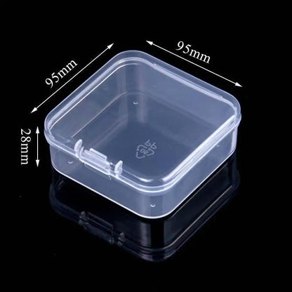 Mini Plastic Box Rectangular Box Translucent Box Packing Box Storage Box Dustproof Solid Strong Jewelry Storage Case Containe