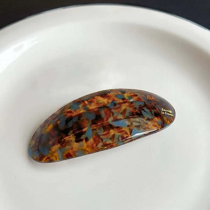 Vintage Acetic Acid Oval Hair Clip for Women Girls Korean Large Spoon Clip Spring Clip Hair Clip Top Clip Hair Accessories