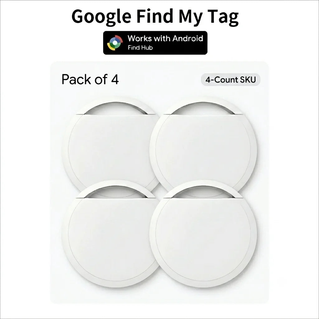 Android Smart Tag Device Tag for Keys,Wallet,Luggage,Pets Tracker Tag,Bluetooth,Works with Find My,Item Finders Tracking Tags