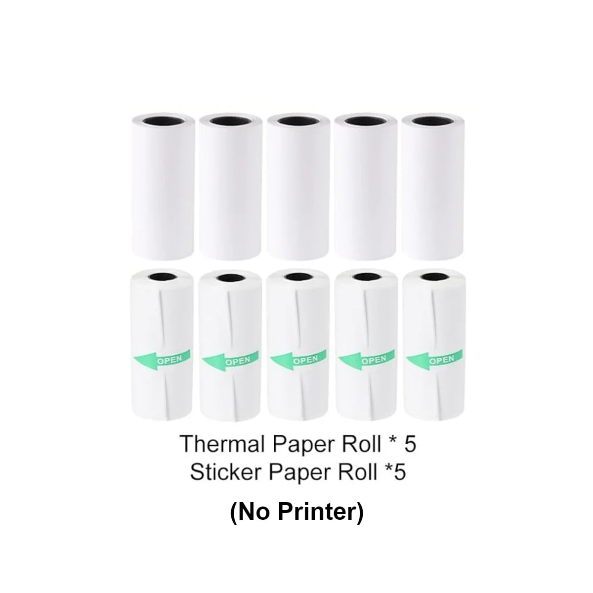 Thermal Mini Printer, Portable Inkless Sticker Maker,Bluetooth Free Cut Small Pocket Printer for Children DIY 57mm Photo Prin