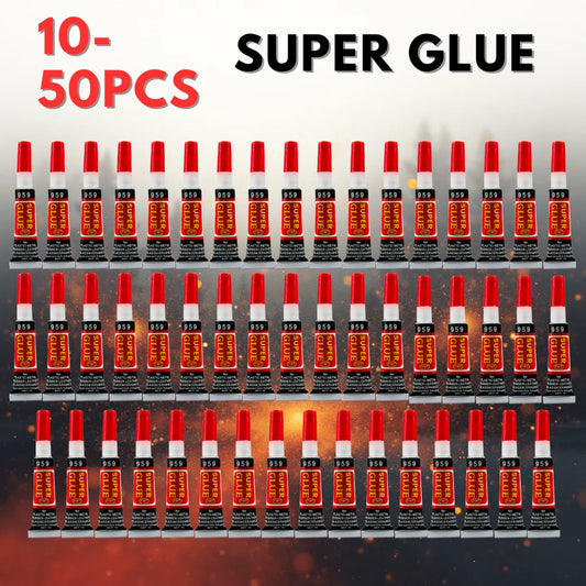 10-50 Liquid Super Glue Wood Rubber Metal Glass Cyanoacrylate Adhesive Stationery Store 502 Instant Strong Bond Leather
