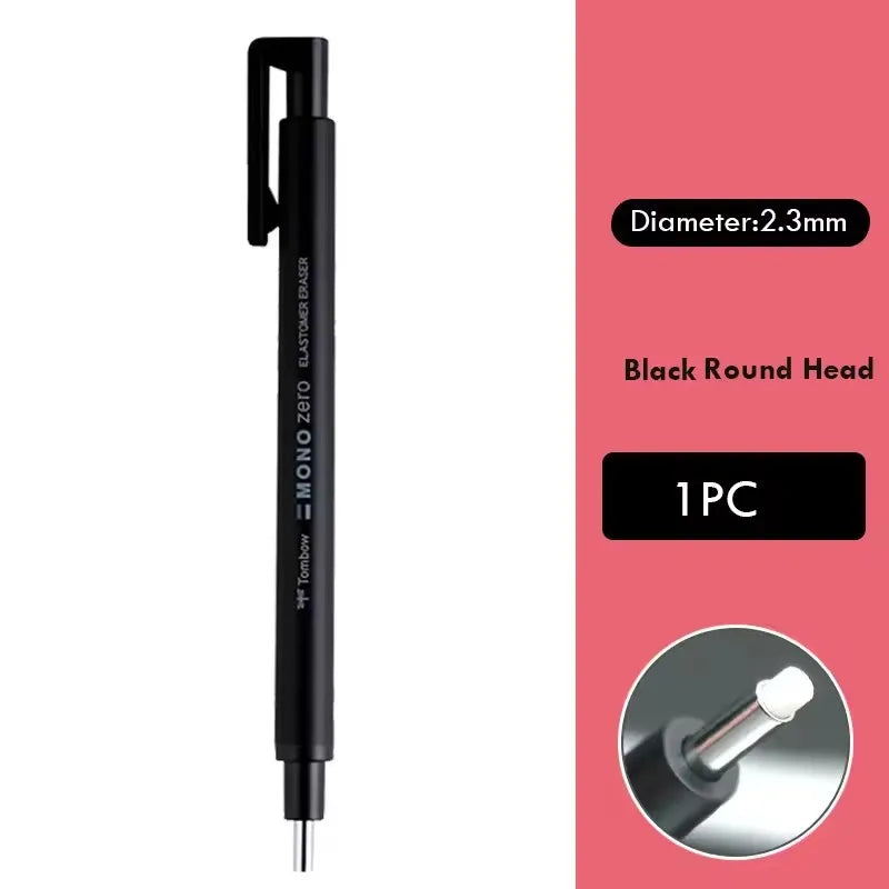 Tombow MONO Zero Eraser Flat / Super Fine Rubber Tip Pen Type Professional High Precision Pencil Eraser For Manga Highlight