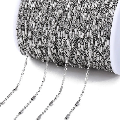 2Meters/Lot Stainless Steel Chains Gold Color Chain for Jewelry Making DIY Necklace Bracelet Accessories Lips Beads Beaded Ch