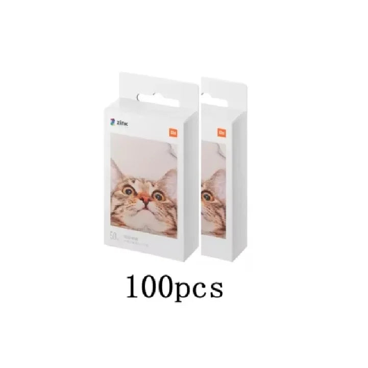 MIJIA AR Printer 300dpi Portable Photo Mini Pocket With DIY Share Picture Printer，case or Photo Paper，Work With Mihome APP