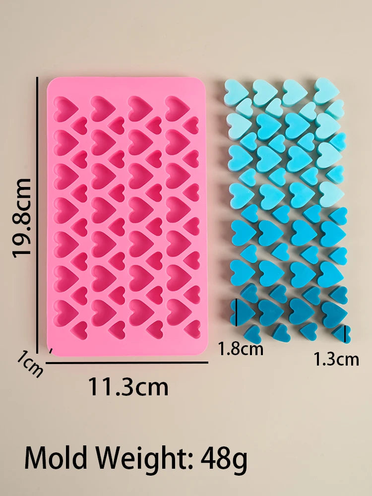 S/M/L Grid Heart Silicone Candle Mold Handmade 3D Love Shape Aromatic Soap Making Supplies Mould DIY Valentine's Day Craft Gi