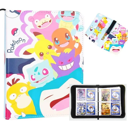 Pokemon Binders 9 Pocket 900 Cards Zipper Toploader Mimikyu Loose Leaf Collectible Card Album Storage Organizer Custom Fans G