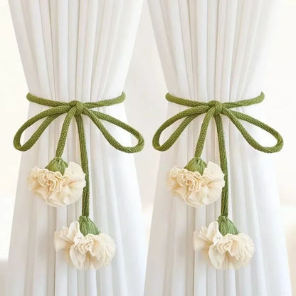 Creative Fashion Tulip Curtain Straps Adjustable Elegant Curtain Tieback Beautifully Curtains Tie Rope Homestay - 1pair style