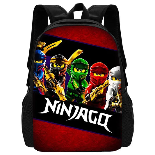 Child School Cool Game NinjagoS-Backpack with Lunch Bags ,Pencil Bags ,School Bags for Boys Girls Best Gift