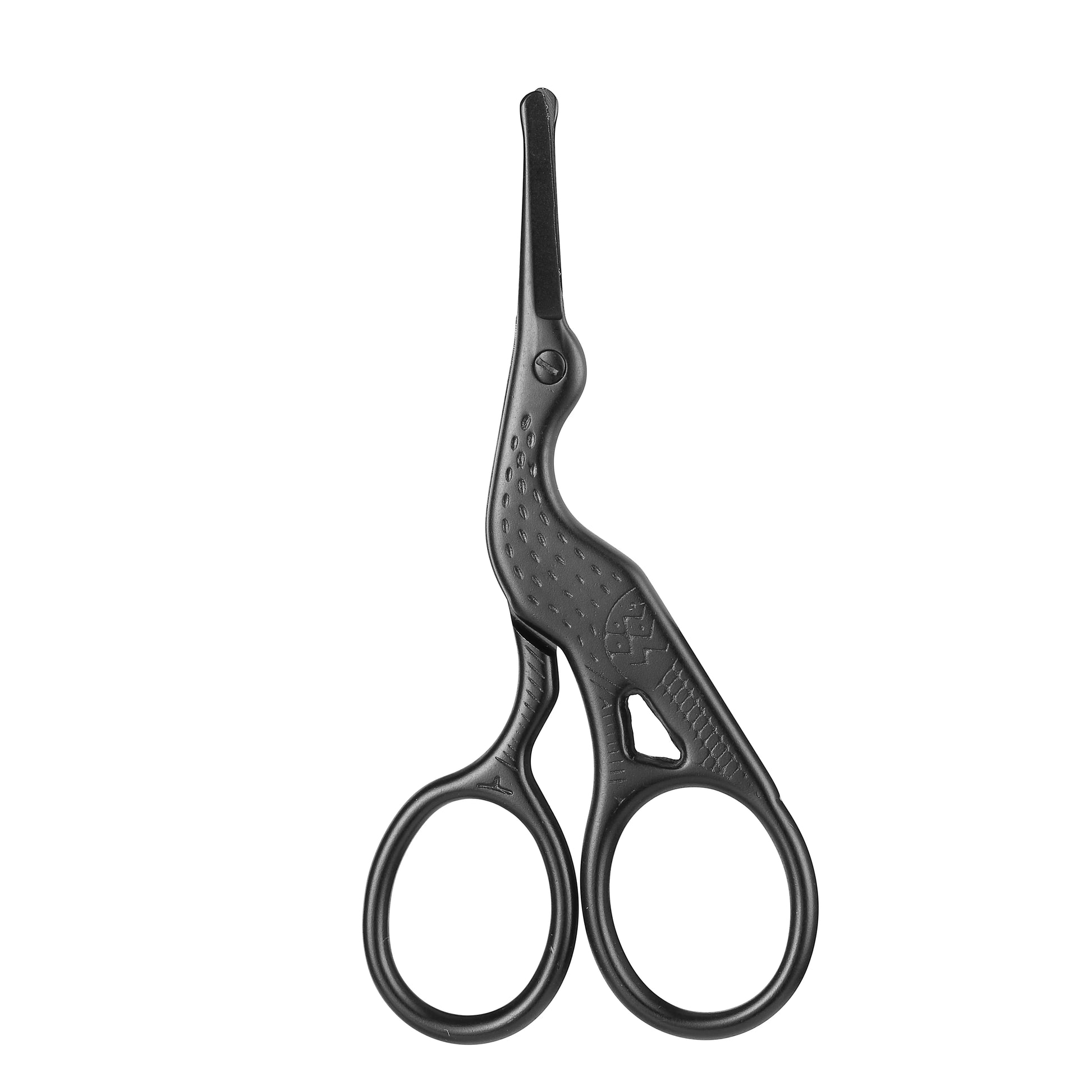 Round Head Stainless Steel Nose Hair Scissors Stork Type BeautyScissors For Eyebrows Nose Hair Beard Ear Hair Eyebrow Scissor