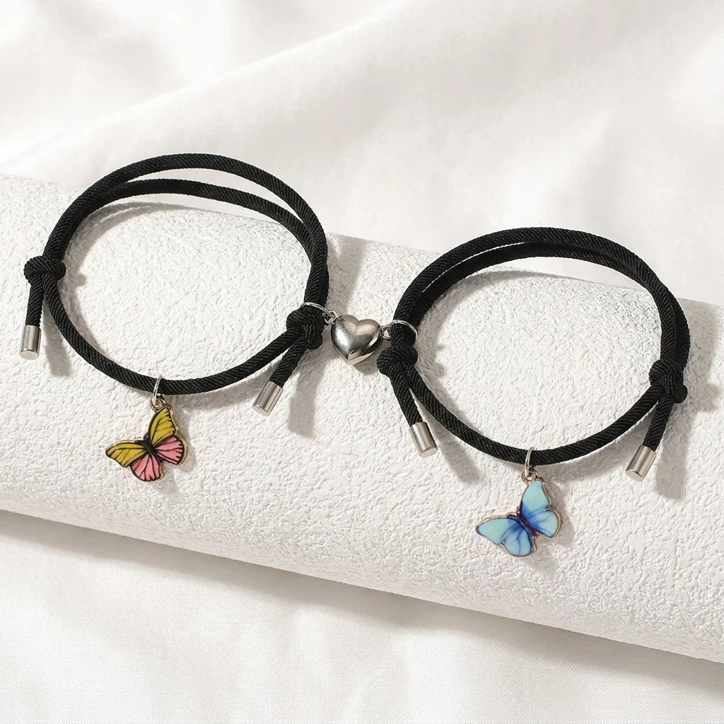 Romantic Luminous Sun Moon Couple Bracelets for Women Men Handmade Braided Rope Matching Bracelet Charms Lover Jewelry Gifts 
