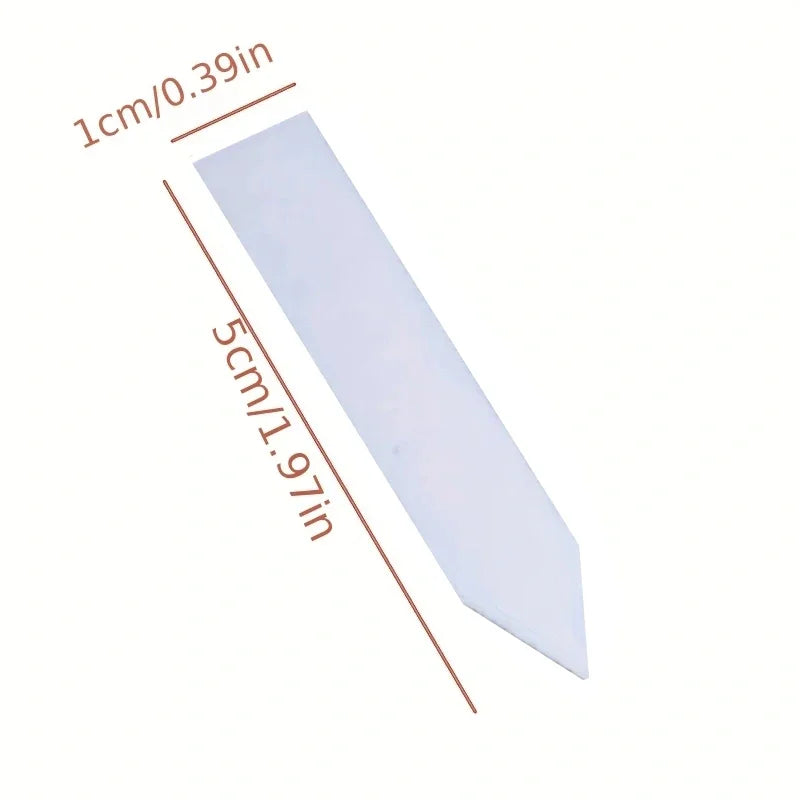 100pcs Garden Plant Labels Plant Accessories Flower Pots Plastic Plant Tags Nursery Markers Label Tray Mark DIY Tool