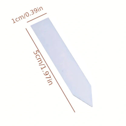 100pcs Garden Plant Labels Plant Accessories Flower Pots Plastic Plant Tags Nursery Markers Label Tray Mark DIY Tool