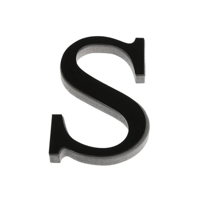 26 Letters DIY 3D Mirror Acrylic Wall Sticker Ornaments Black English Alphabet Decals Home Decor Wall Art Mural Party Decorat