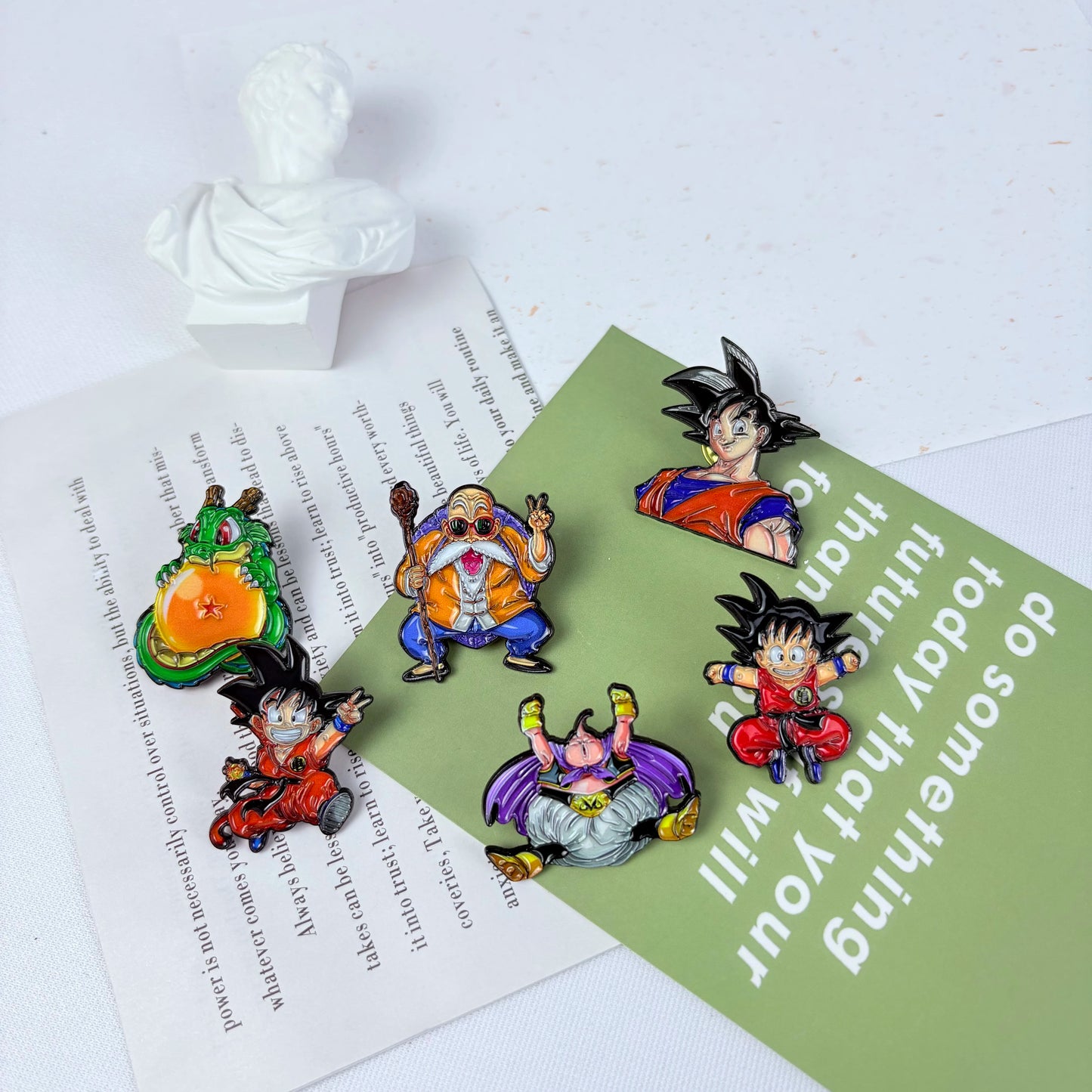 Anime Funny Cartoon Character Brooch Creative Enamel Pin Metal Badge Clothes Decorative Jewelry Gift for Friends - 6PCS-DB16-