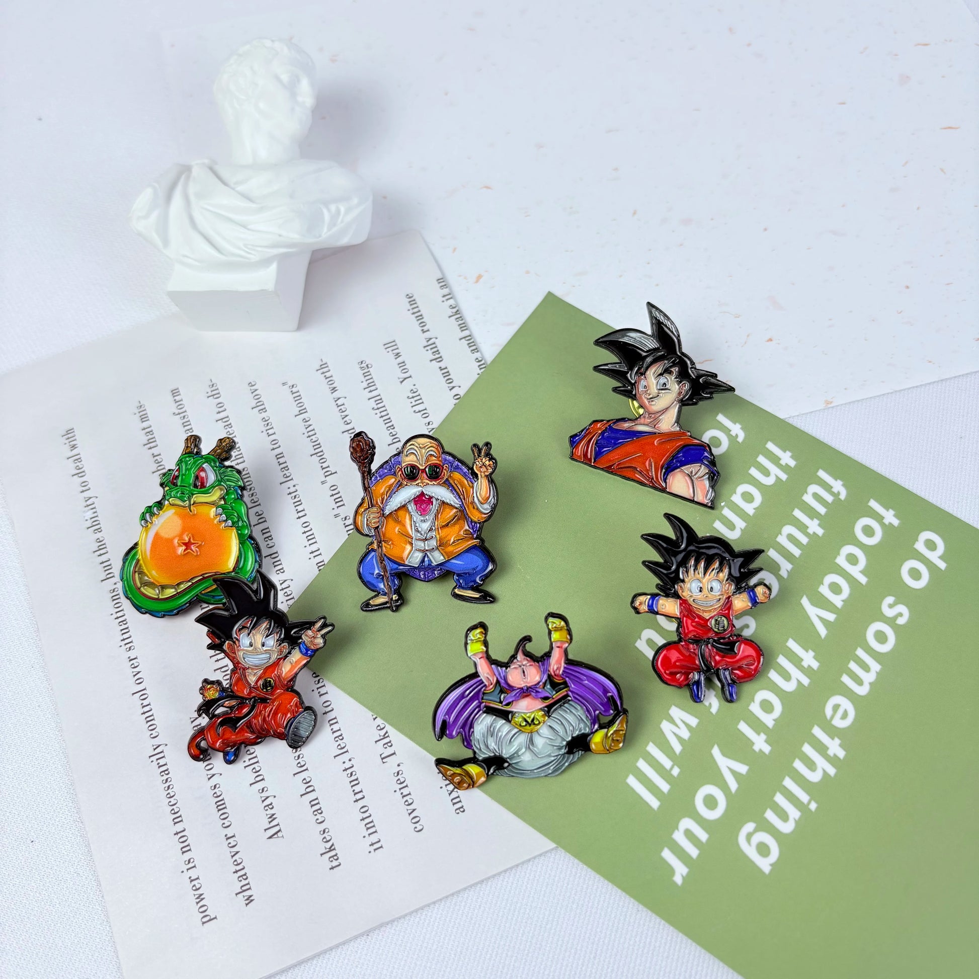 Anime Funny Cartoon Character Brooch Creative Enamel Pin Metal Badge Clothes Decorative Jewelry Gift for Friends - 6PCS-DB16-
