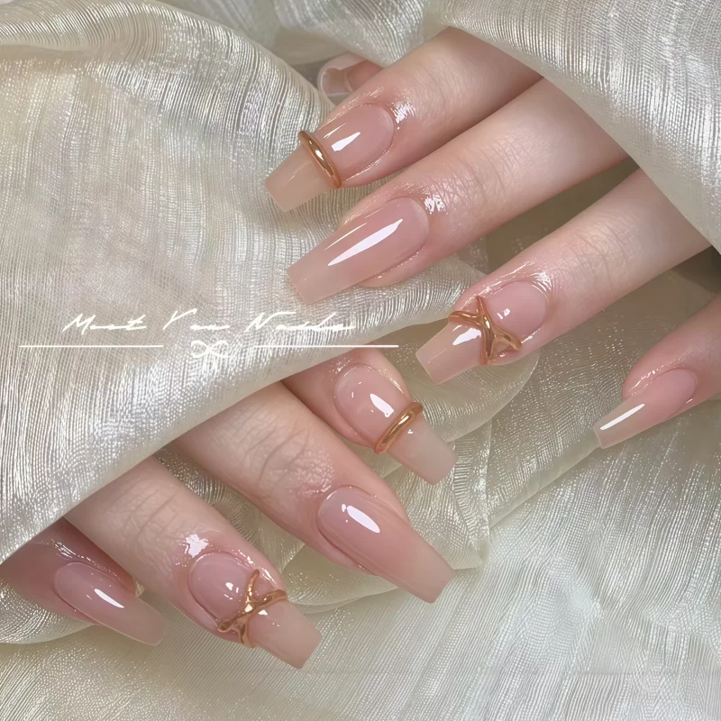 Minimalist Ins Style Nail Art Mold Diamond Beaded 3D Ring Silicone Mold for Transparent Jewelry Decoration