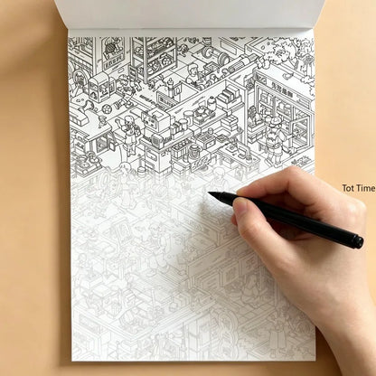 A Beautifully Designed Graffiti Pattern for Copying and Coloring Decompression Drawing Book,24 Different Interesting Patterns
