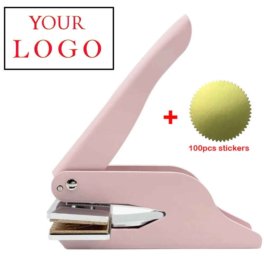 Embosser Stamp LOGO Customized Wedding Library Book Private Seals Customization Envelope Party Invitation Embossing Stamps DI