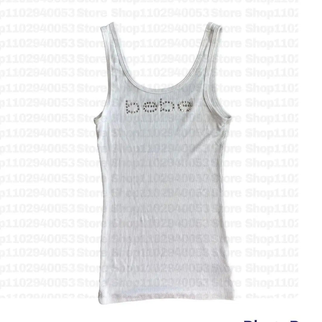 Vintage Sleeveless Tank Top Letters Summer Print Personality Crop top Sleeveless Slim Streetwear Punk Y2K Baby Tee Short Slee