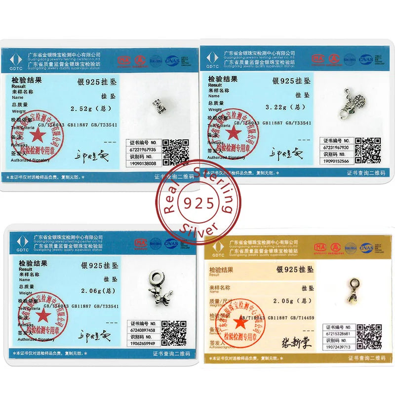 925 Sterling Silver Charms Beads Pendant Tree of Life Dog Elephant Love Heart Charm Fit Original Bracelet DIY Women Jewelry G