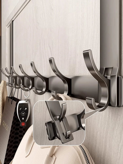 Hooks Over The Door Home Organizer Rack Clothes Coat Hat Towel Hanger Bathroom Accessories Holder Door Hang Quick Installatio