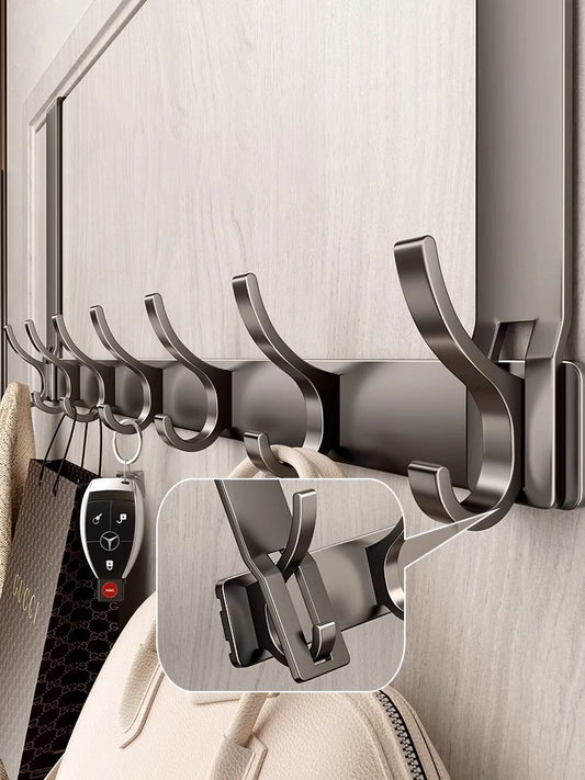 Hooks Over The Door Home Organizer Rack Clothes Coat Hat Towel Hanger Bathroom Accessories Holder Door Hang Quick Installatio