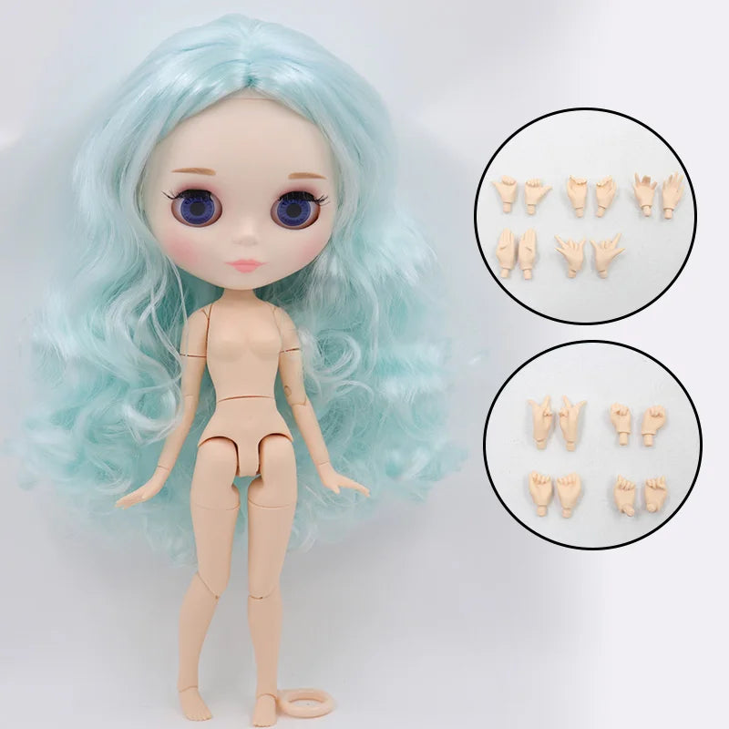 ICY DBS Blyth Doll White Skin Joint Body 1/6 BJD Special Price OB24 Toy Gift - matte face D
