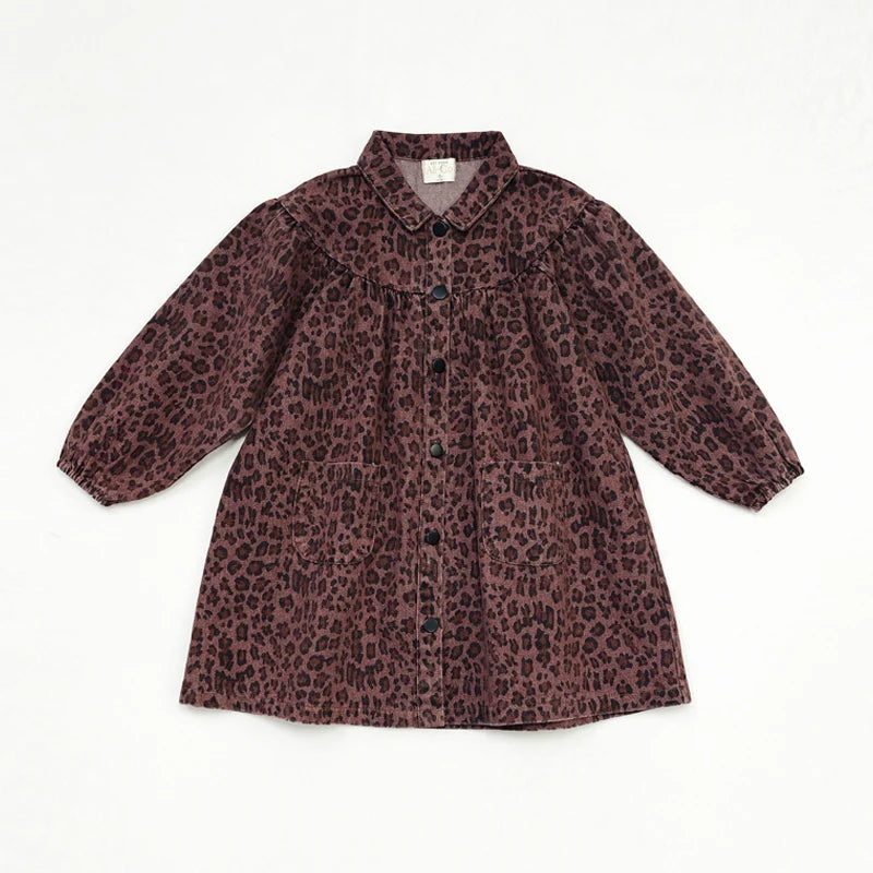Ali Co AW26 denim leopard collection boys girls clothing dress skirt shirt vest and overalls