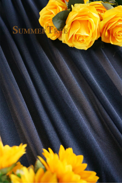 10 Meters Wedding Arch Drape Fabric Sheer Chiffon Tulle Curtain Draping Backdrop Party Supplies Home Drapery Ceremony Decorat