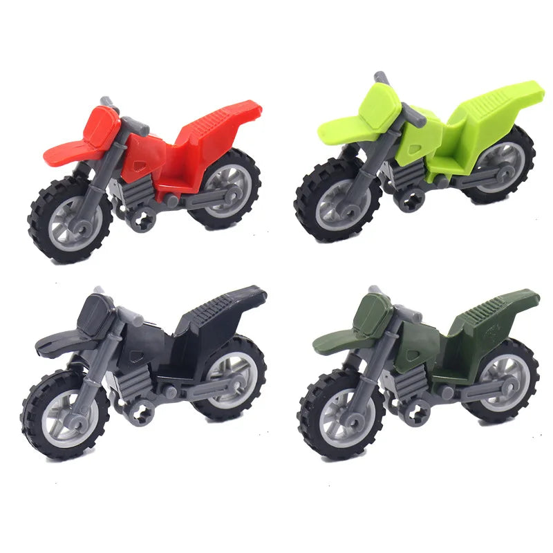 Military Motorcycle Car Weapon Model Building Blocks Educational Toys for Children Gifts City Military Motor Kids Gifts Toy