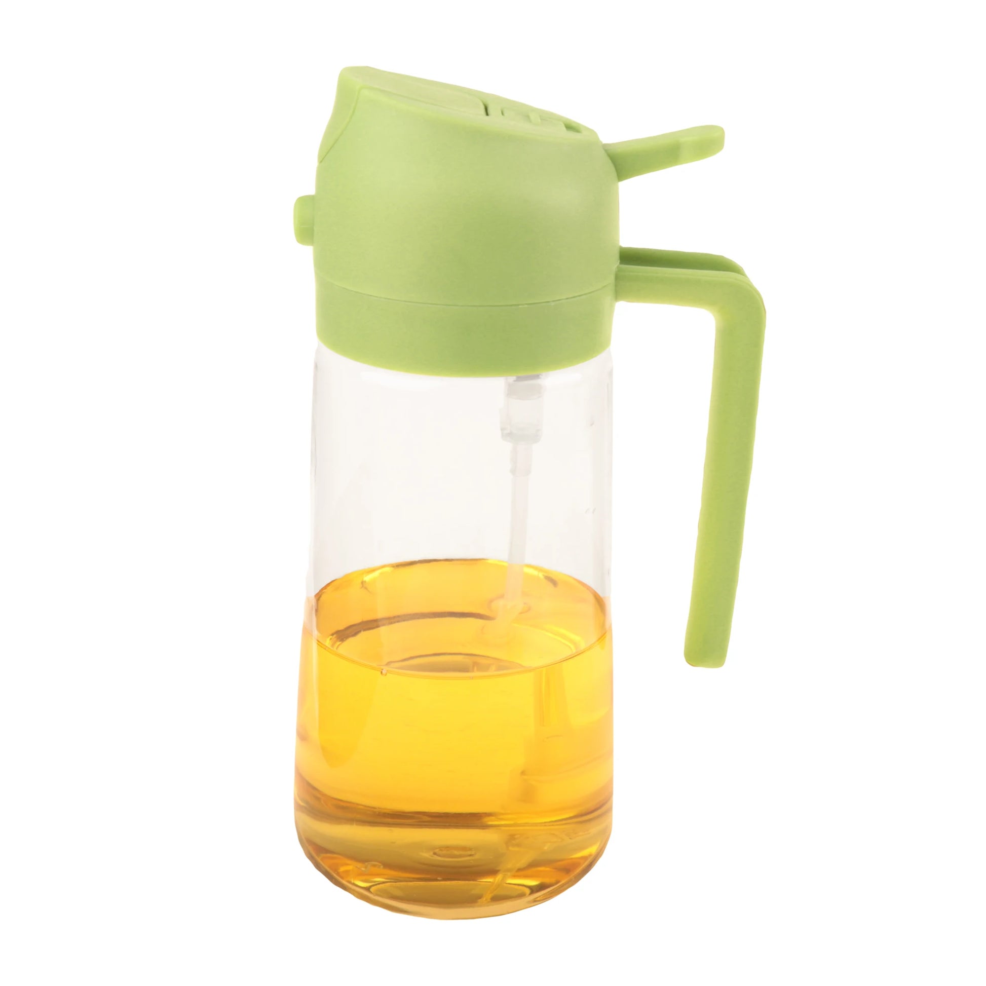 16oz Oil Dispenser Bottle for Kitchen, 2 in 1 Olive Oil Dispenser and Oil Sprayer, 470ml Olive Oil Spray Bottle for Cooking -